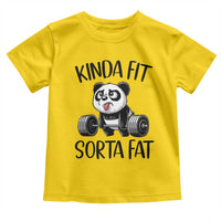 Funny Gym Panda Lover Toddler T Shirt Kinda Fit Sorta Fat