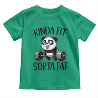 Funny Gym Panda Lover Toddler T Shirt Kinda Fit Sorta Fat