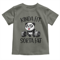 Funny Gym Panda Lover Toddler T Shirt Kinda Fit Sorta Fat