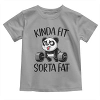 Funny Gym Panda Lover Toddler T Shirt Kinda Fit Sorta Fat