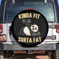 Funny Panda Weightlifting Workout Spare Tire Cover Kinda Fit Sorta Fat