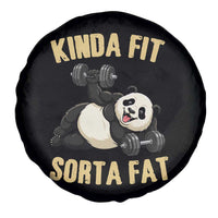 Funny Panda Weightlifting Workout Spare Tire Cover Kinda Fit Sorta Fat