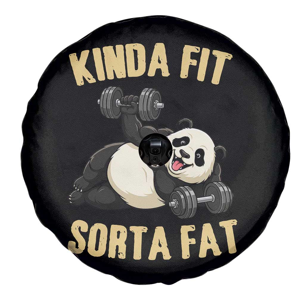 Funny Panda Weightlifting Workout Spare Tire Cover Kinda Fit Sorta Fat