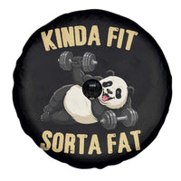 Funny Panda Weightlifting Workout Spare Tire Cover Kinda Fit Sorta Fat