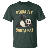Funny Panda Weightlifting Workout T Shirt Kinda Fit Sorta Fat