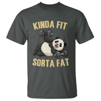 Funny Panda Weightlifting Workout T Shirt Kinda Fit Sorta Fat