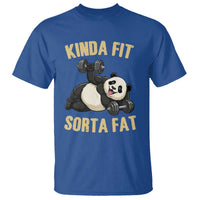 Funny Panda Weightlifting Workout T Shirt Kinda Fit Sorta Fat