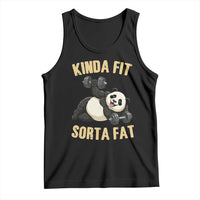Funny Panda Weightlifting Workout Tank Top Kinda Fit Sorta Fat