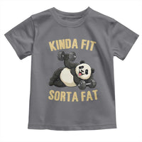 Funny Panda Weightlifting Workout Toddler T Shirt Kinda Fit Sorta Fat