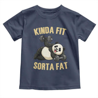 Funny Panda Weightlifting Workout Toddler T Shirt Kinda Fit Sorta Fat