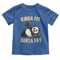 Funny Panda Weightlifting Workout Toddler T Shirt Kinda Fit Sorta Fat