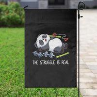 Funny Panda Workout Gift Garden Flag The Struggle Is Real