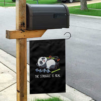 Funny Panda Workout Gift Garden Flag The Struggle Is Real
