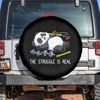 Funny Panda Workout Gift Spare Tire Cover The Struggle Is Real