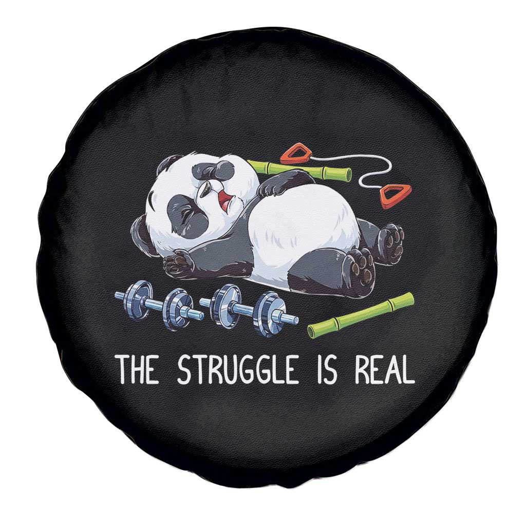 Funny Panda Workout Gift Spare Tire Cover The Struggle Is Real