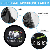 Funny Panda Workout Gift Spare Tire Cover The Struggle Is Real