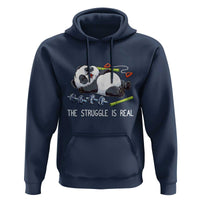 Funny Panda Workout Gift Hoodie The Struggle Is Real