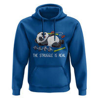 Funny Panda Workout Gift Hoodie The Struggle Is Real