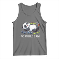 Funny Panda Workout Gift Tank Top The Struggle Is Real