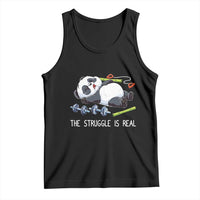 Funny Panda Workout Gift Tank Top The Struggle Is Real