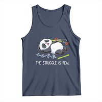 Funny Panda Workout Gift Tank Top The Struggle Is Real