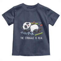 Funny Panda Workout Gift Toddler T Shirt The Struggle Is Real