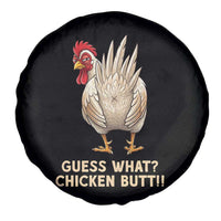 Guess What Chicken Butt Joke Spare Tire Cover Funny Chicken Lover Graphic