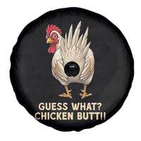 Guess What Chicken Butt Joke Spare Tire Cover Funny Chicken Lover Graphic