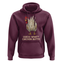 Guess What Chicken Butt Joke Hoodie Funny Chicken Lover Graphic