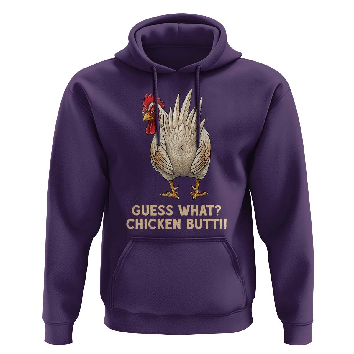 Guess What Chicken Butt Joke Hoodie Funny Chicken Lover Graphic