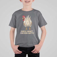 Guess What Chicken Butt Joke T Shirt For Kid Funny Chicken Lover Graphic