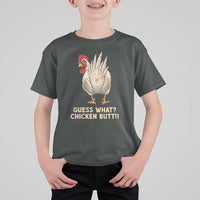 Guess What Chicken Butt Joke T Shirt For Kid Funny Chicken Lover Graphic
