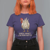Guess What Chicken Butt Joke T Shirt For Women Funny Chicken Lover Graphic