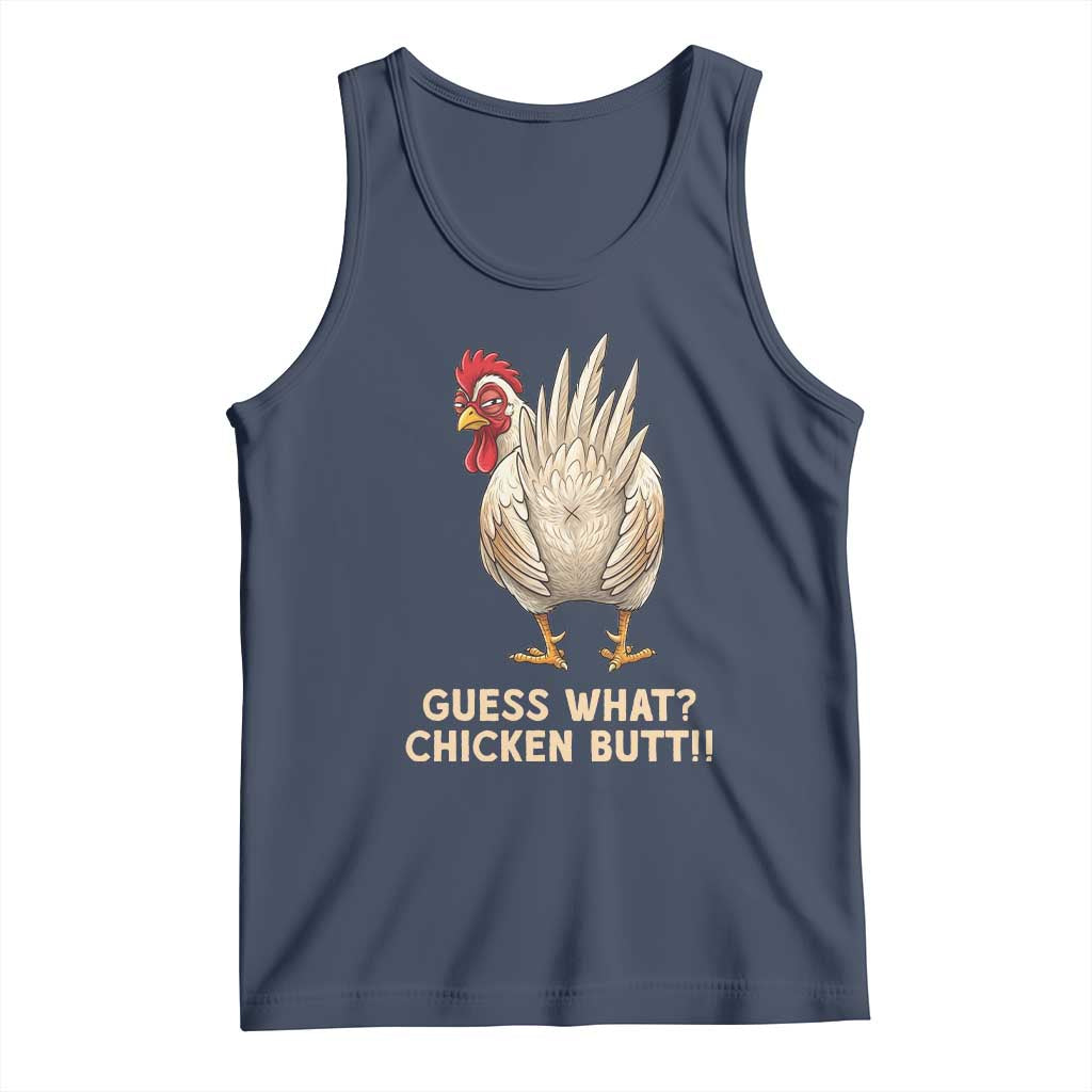 Guess What Chicken Butt Joke Tank Top Funny Chicken Lover Graphic