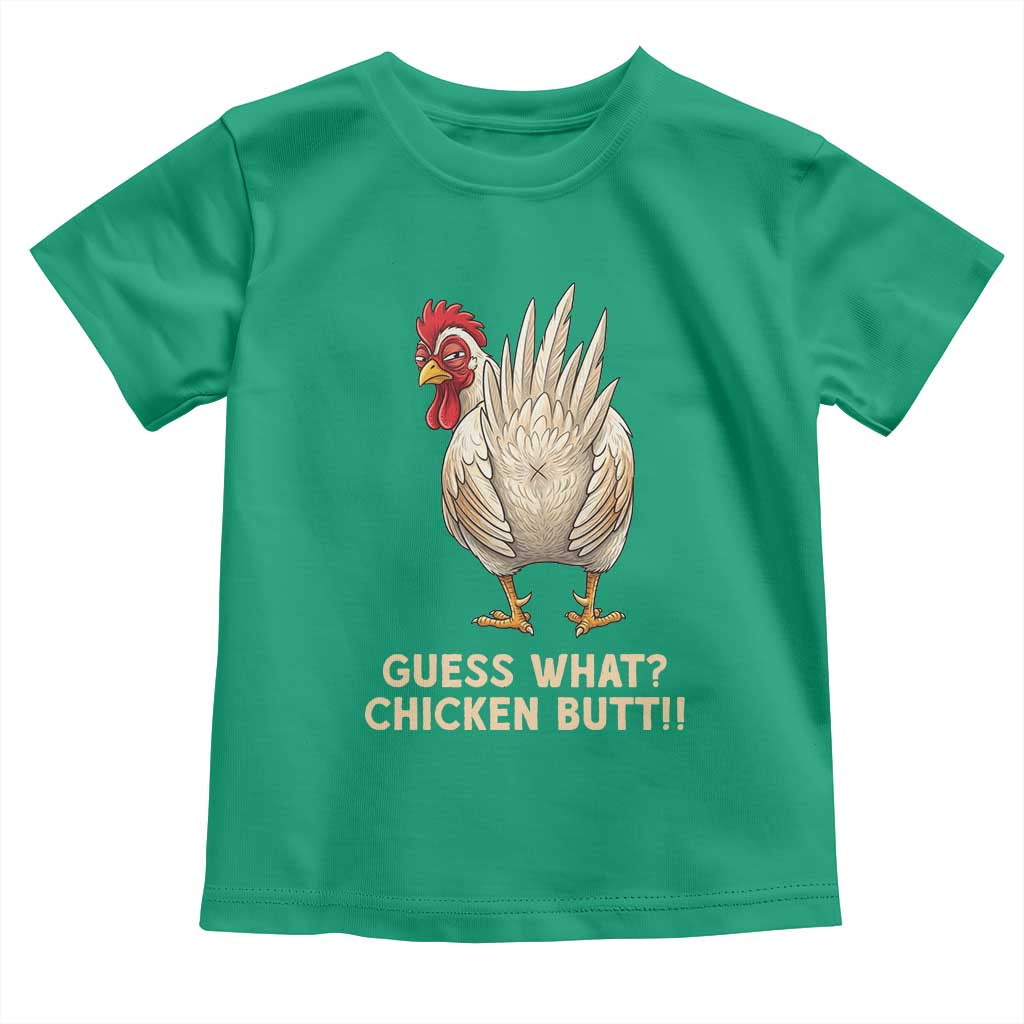 Guess What Chicken Butt Joke Toddler T Shirt Funny Chicken Lover Graphic