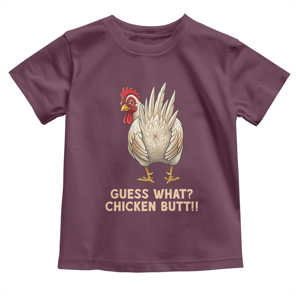 Guess What Chicken Butt Joke Toddler T Shirt Funny Chicken Lover Graphic