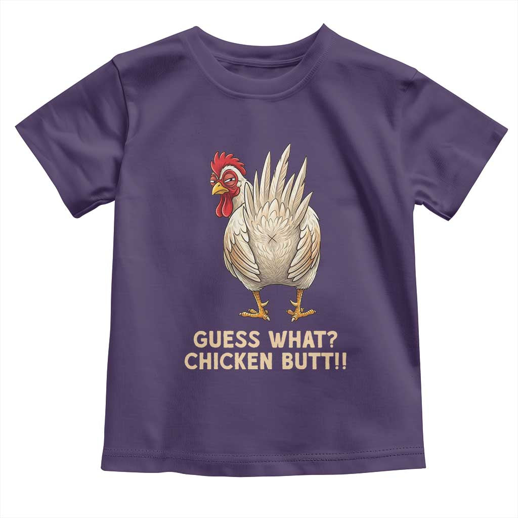 Guess What Chicken Butt Joke Toddler T Shirt Funny Chicken Lover Graphic