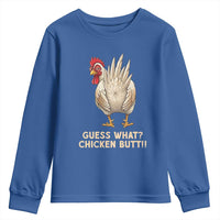 Guess What Chicken Butt Joke Youth Sweatshirt Funny Chicken Lover Graphic