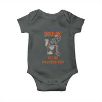 Funny Skeleton Let Me Overthink This Baby Onesie Sarcastic Dark Humor Quote