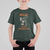 Funny Skeleton Let Me Overthink This T Shirt For Kid Sarcastic Dark Humor Quote