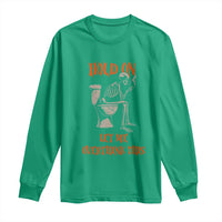 Funny Skeleton Let Me Overthink This Long Sleeve Shirt Sarcastic Dark Humor Quote