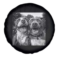 Pitbull Selfie Meme Spare Tire Cover Funny Dog Lover Graphic
