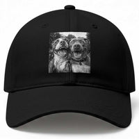 Pitbull Selfie Meme Baseball Cap Funny Dog Lover Graphic