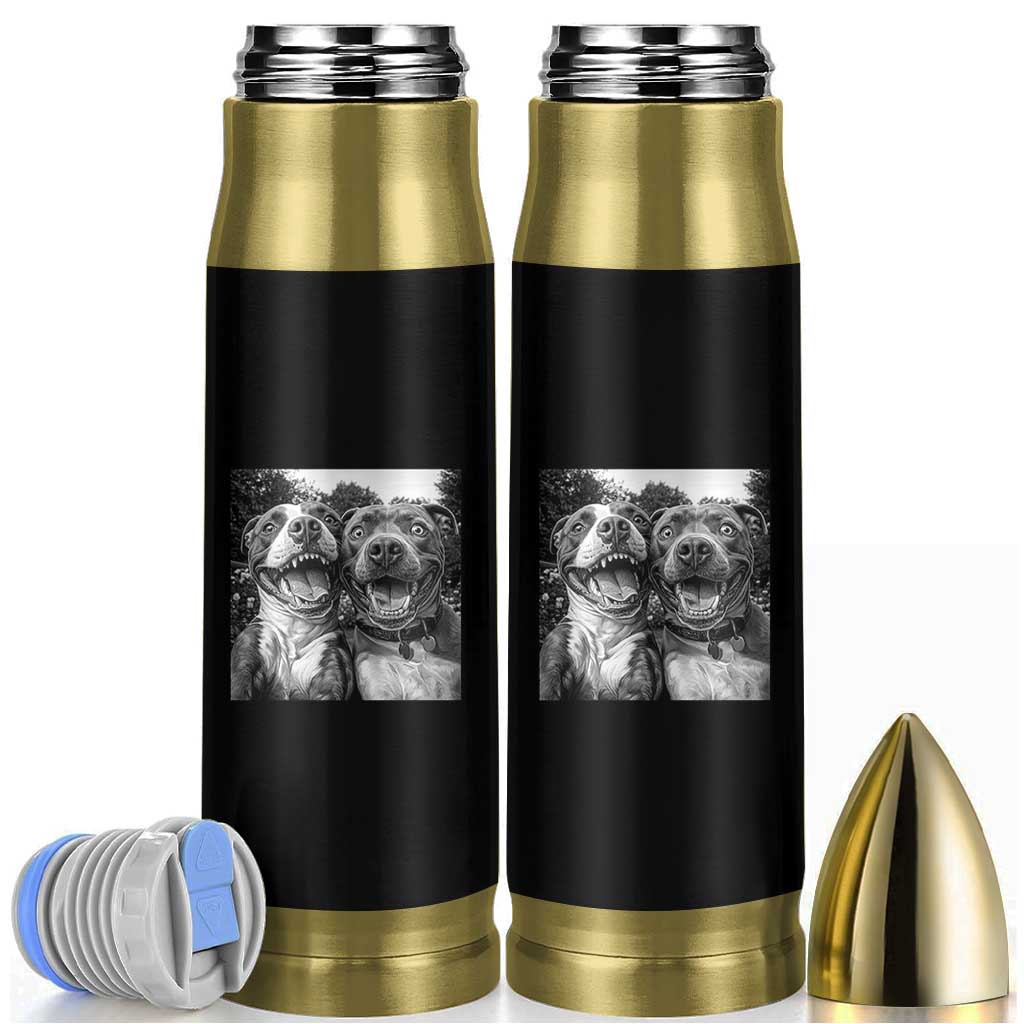 Pitbull Selfie Meme Bullet Tumbler Funny Dog Lover Graphic