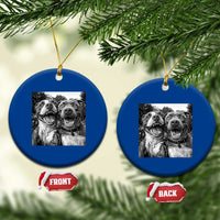 Pitbull Selfie Meme Ceramic Ornament Funny Dog Lover Graphic