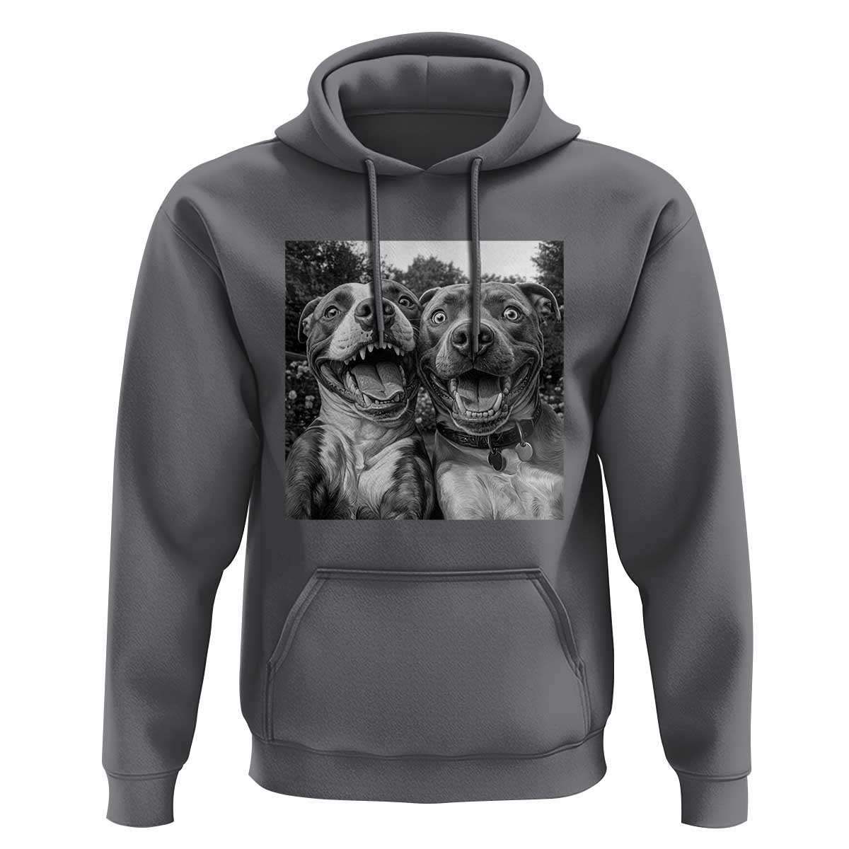 Pitbull Selfie Meme Hoodie Funny Dog Lover Graphic