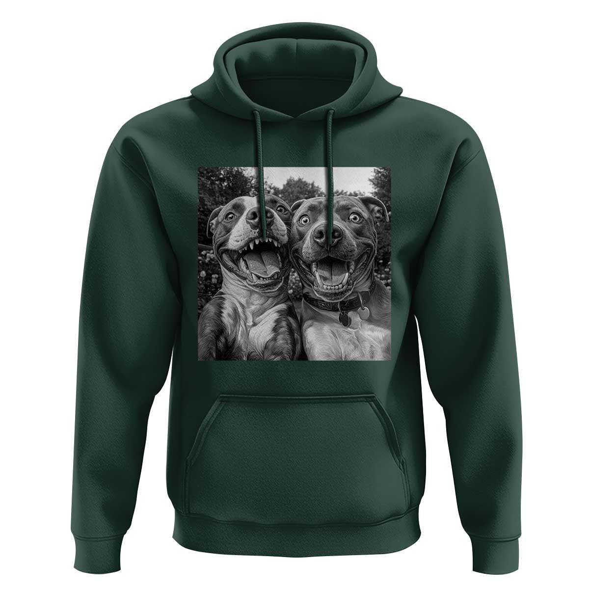 Pitbull Selfie Meme Hoodie Funny Dog Lover Graphic