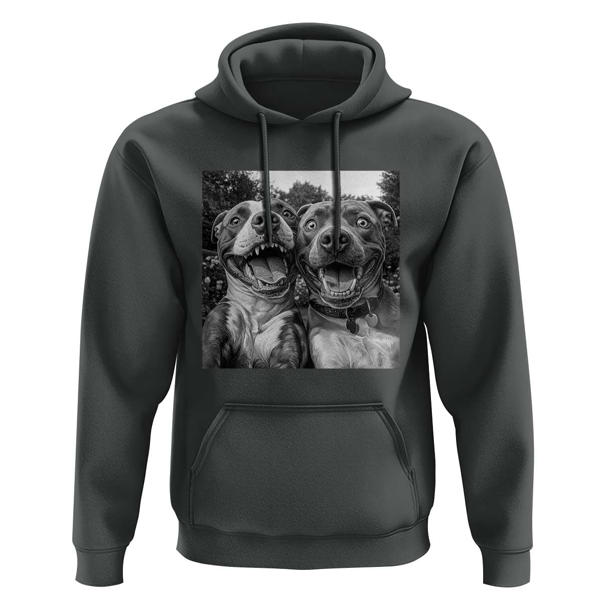 Pitbull Selfie Meme Hoodie Funny Dog Lover Graphic