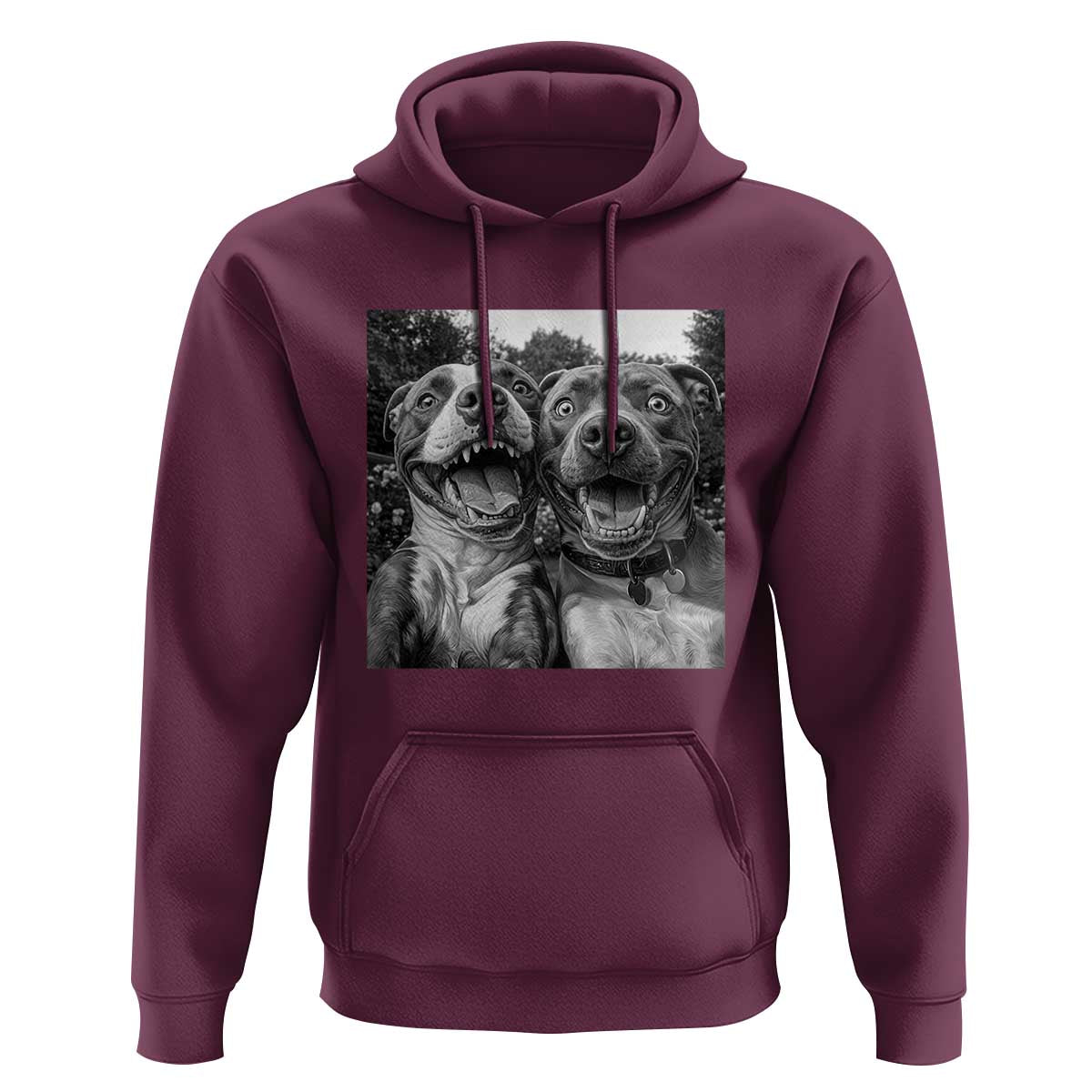 Pitbull Selfie Meme Hoodie Funny Dog Lover Graphic