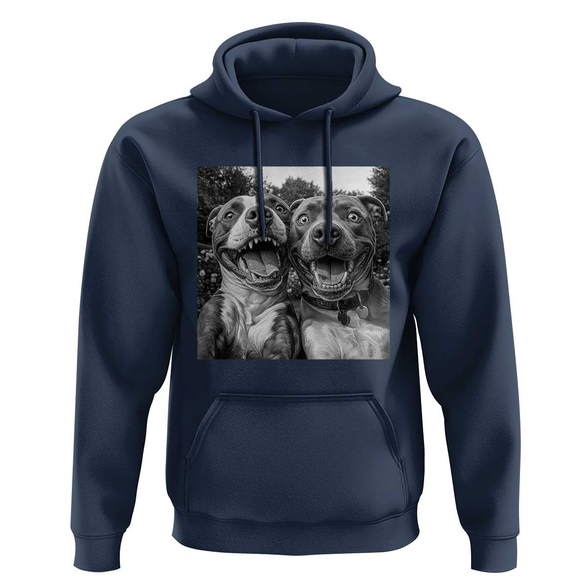 Pitbull Selfie Meme Hoodie Funny Dog Lover Graphic